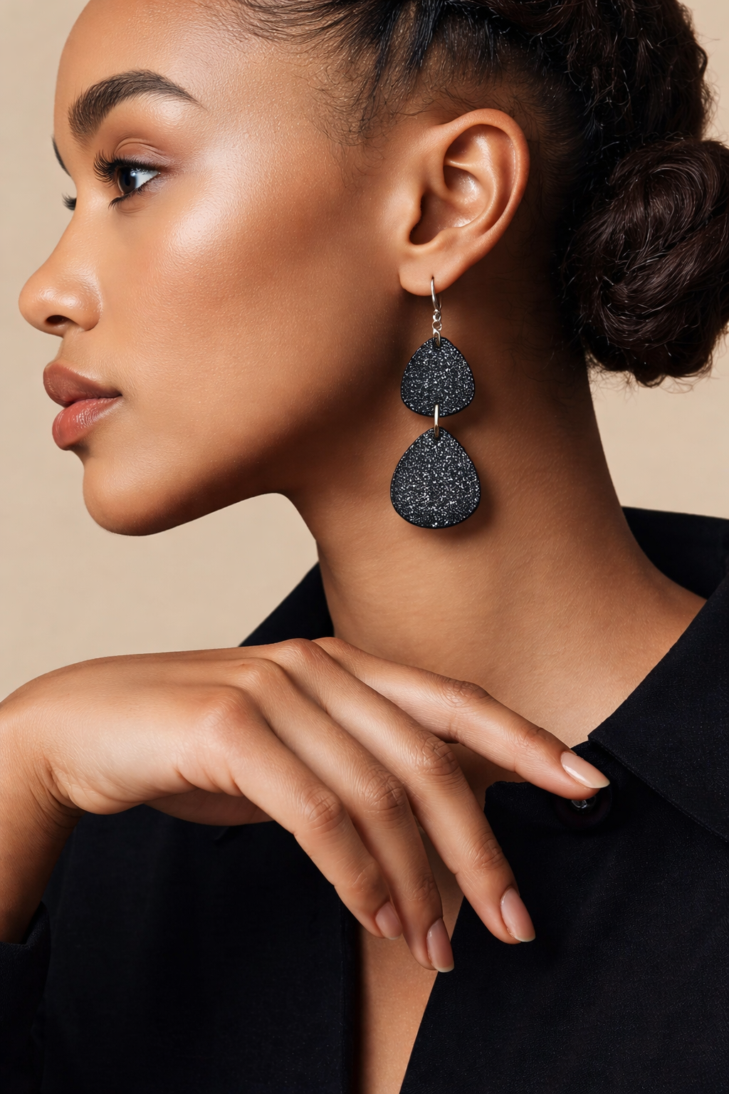 Black Speckle Dangles - Image 3