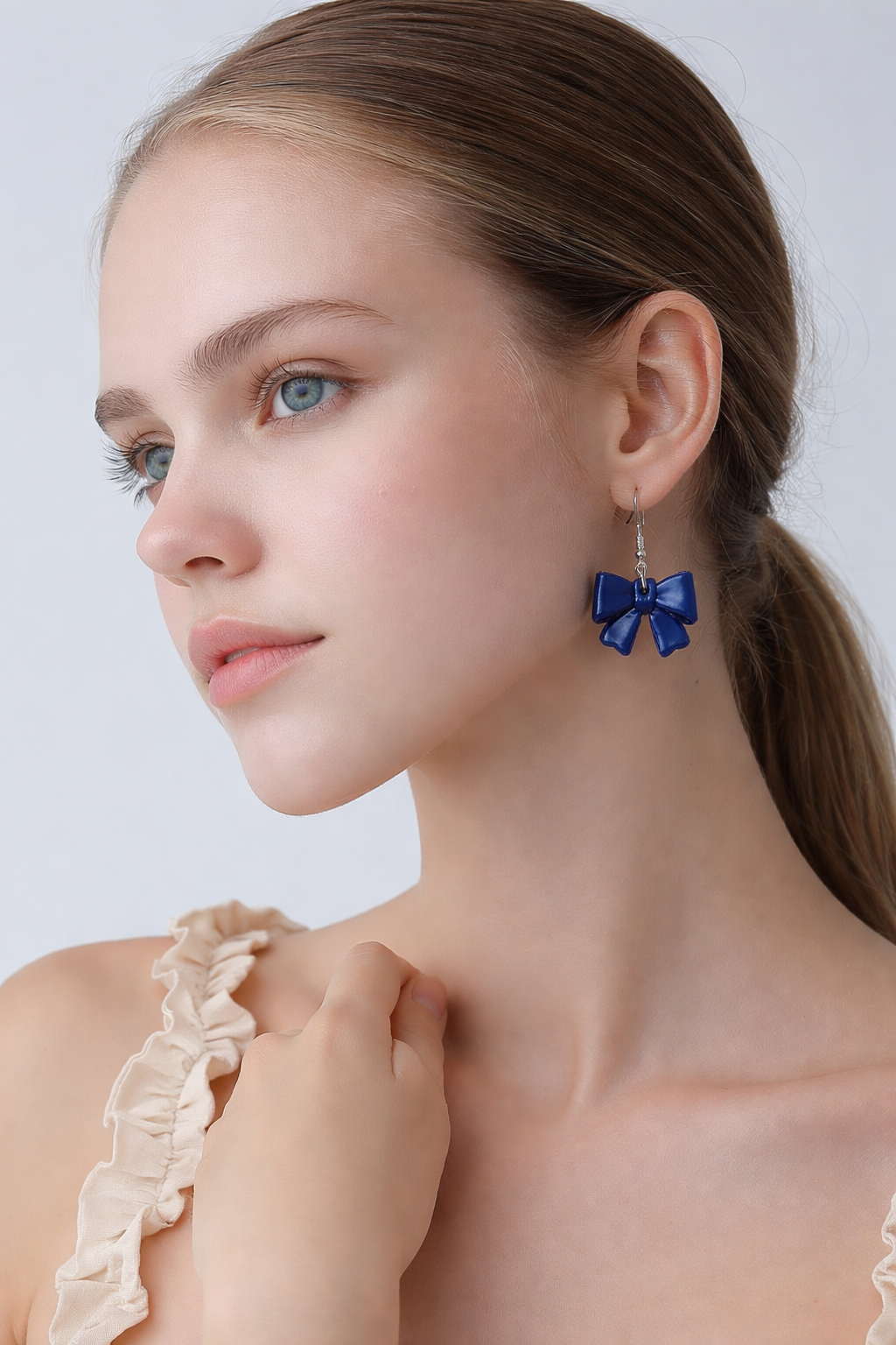 Navy Bow Dangles - Image 3