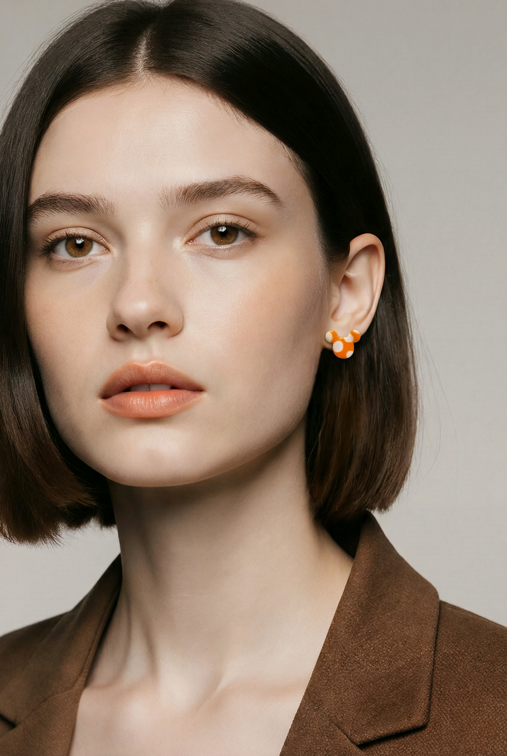 Orange Mickey Studs - Image 3