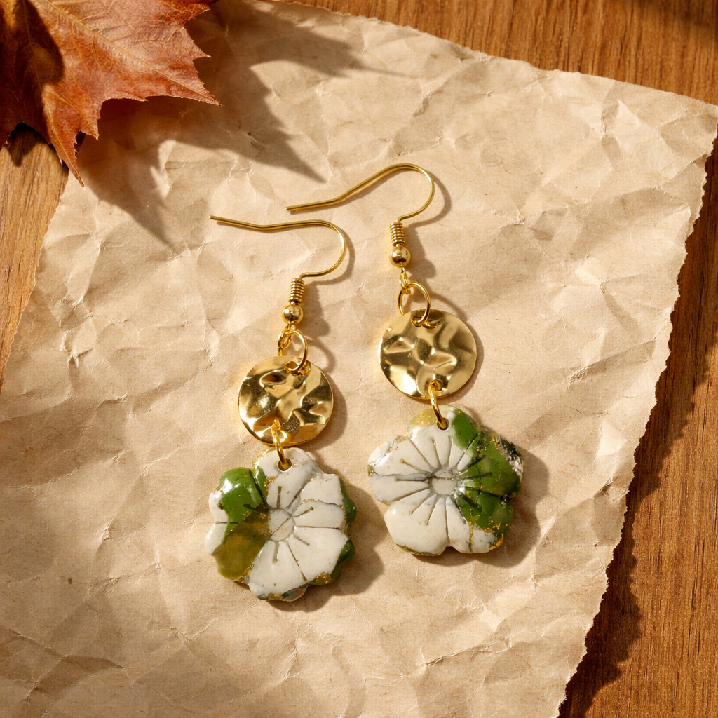 Marbled Flower Dangles