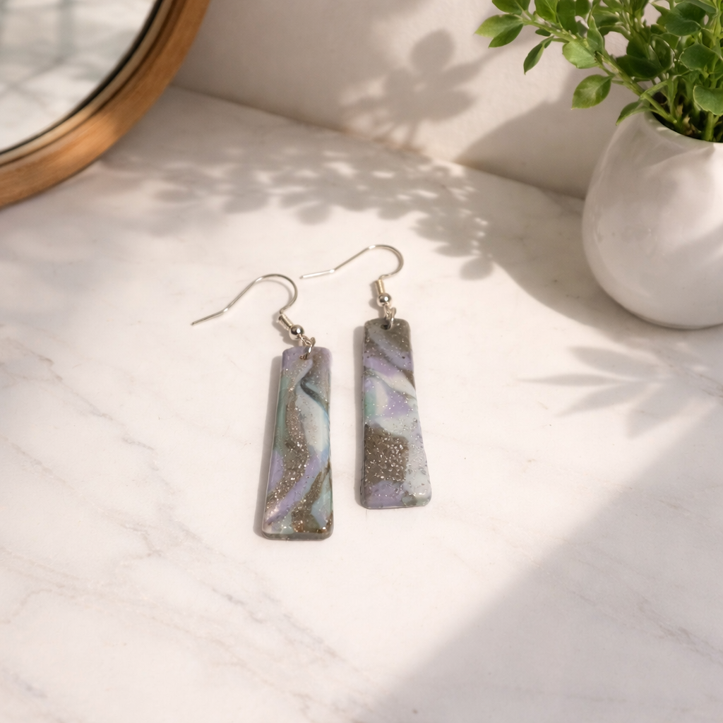 Pastel Marble Dangles