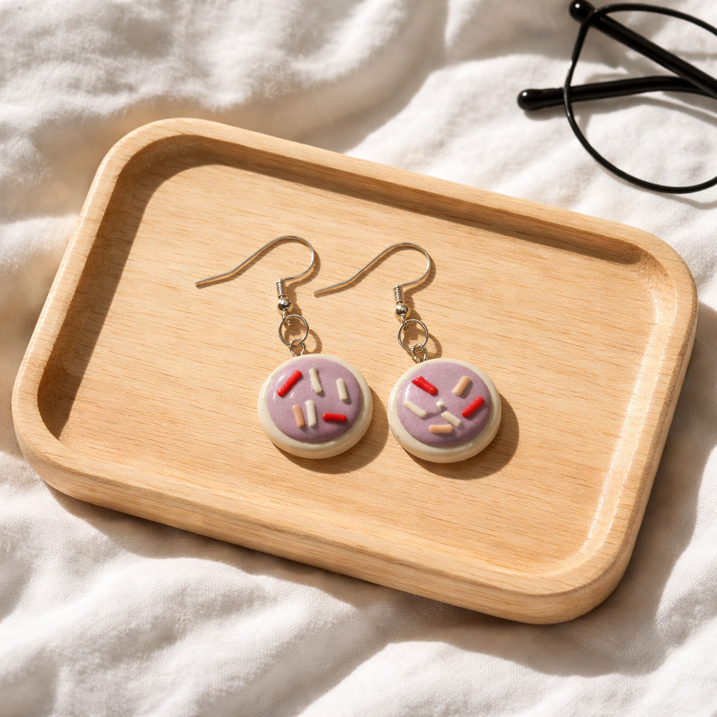 Lavender Cookie Dangles