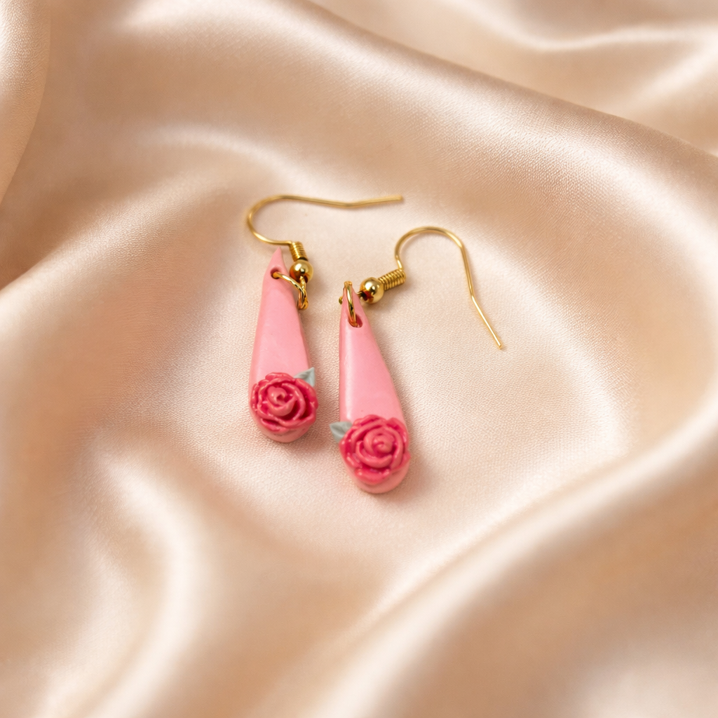 Pink Rose Teardrops - Image 2