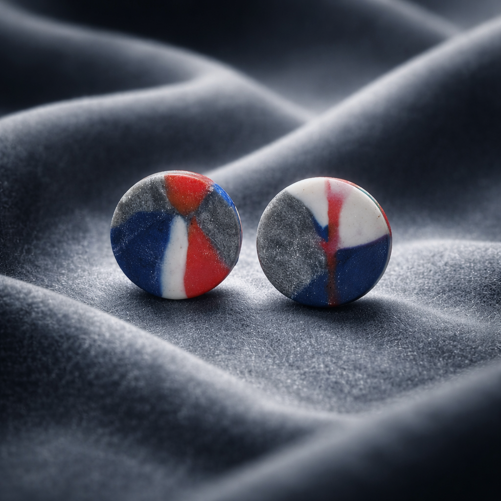 Patriotic Swirl Studs - Image 2