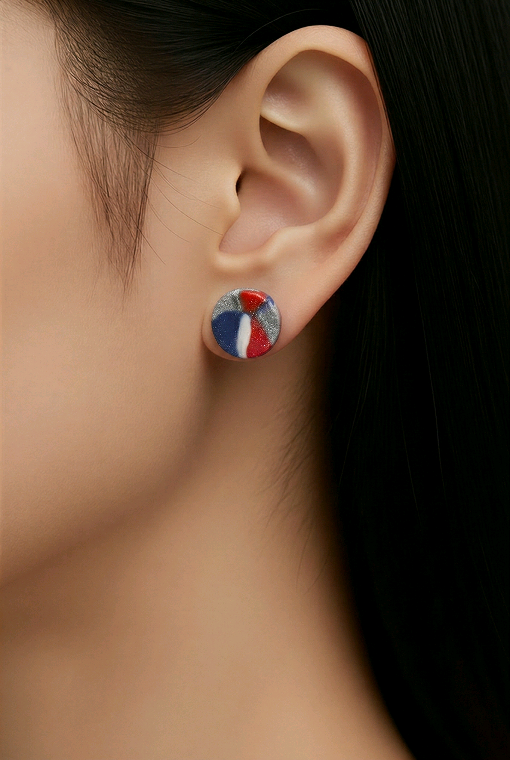 Patriotic Swirl Studs - Image 3