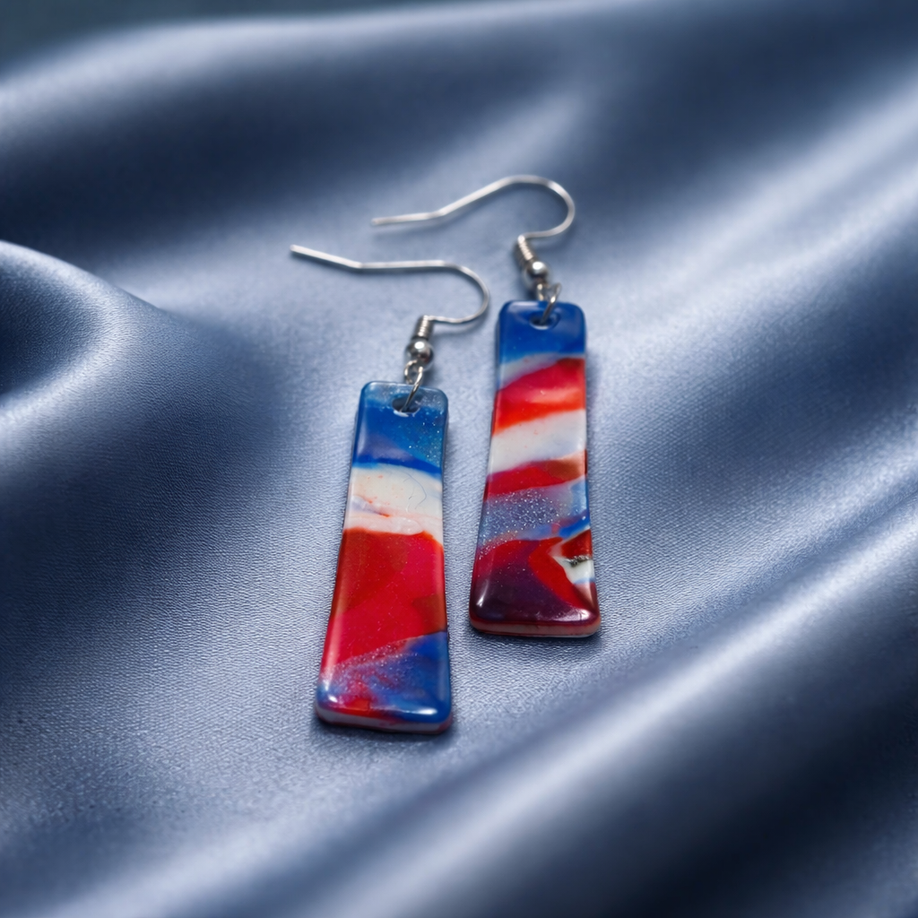 Patriotic Stripe Dangles - Image 2