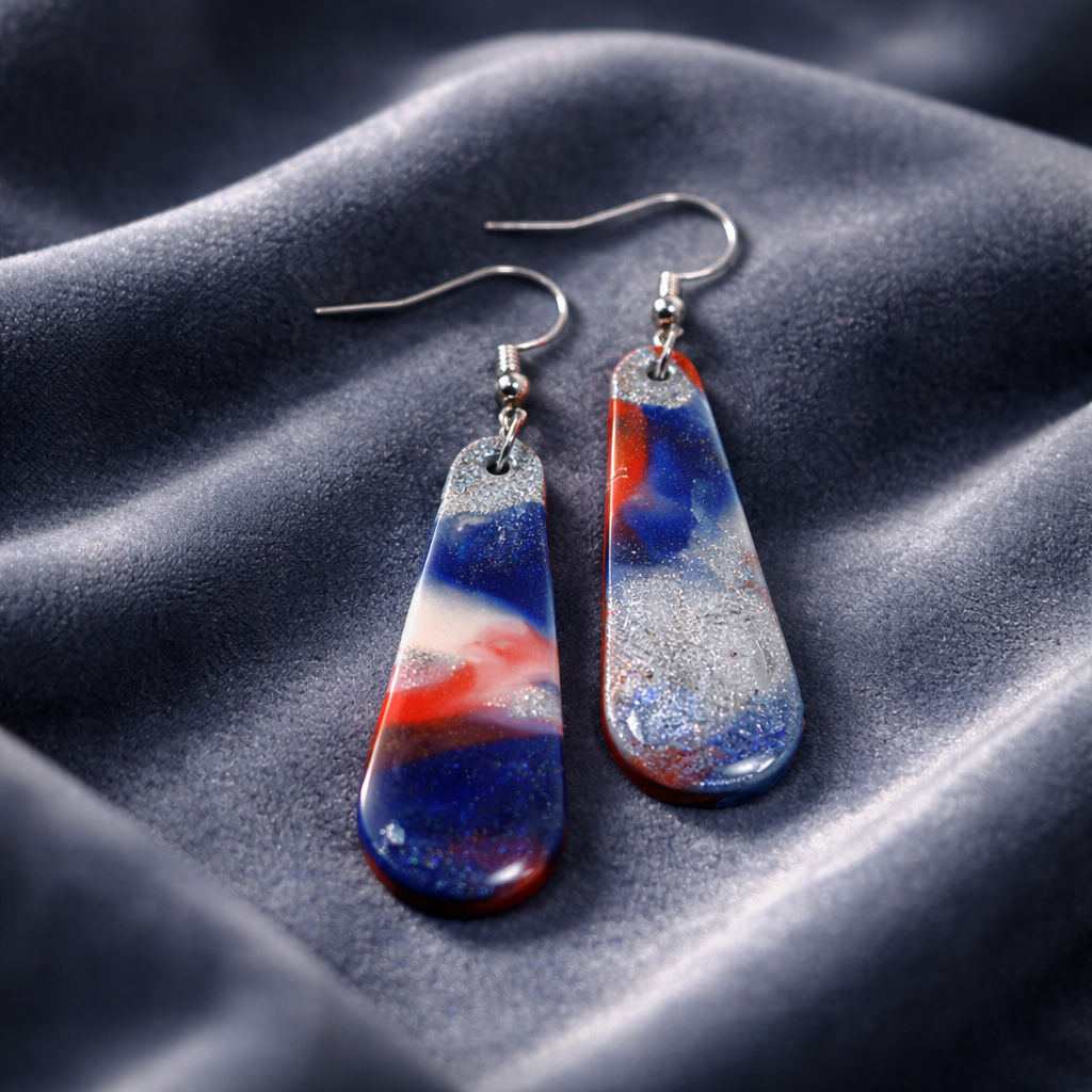 Patriotic Swirl Dangles - Image 2