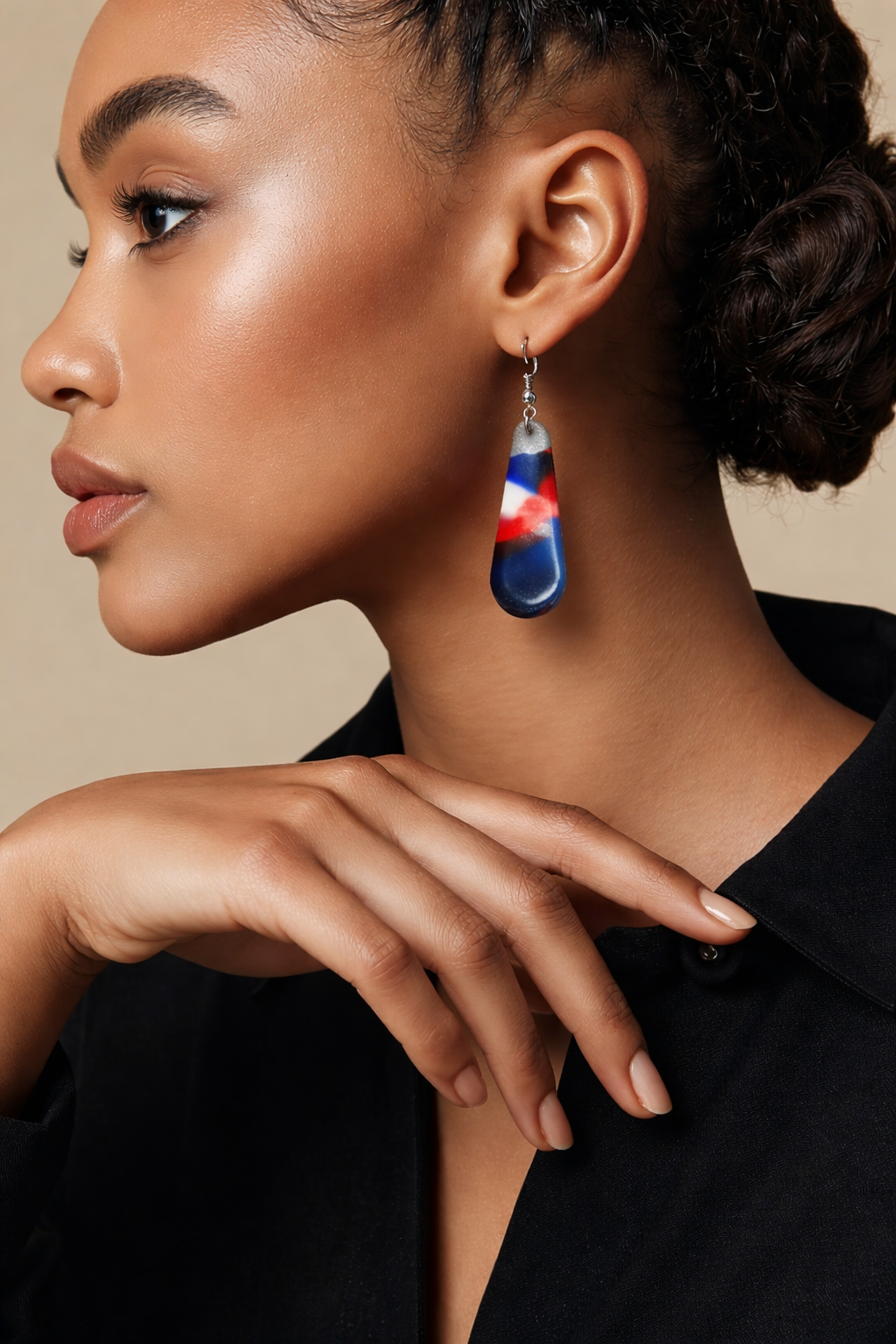 Patriotic Swirl Dangles - Image 3