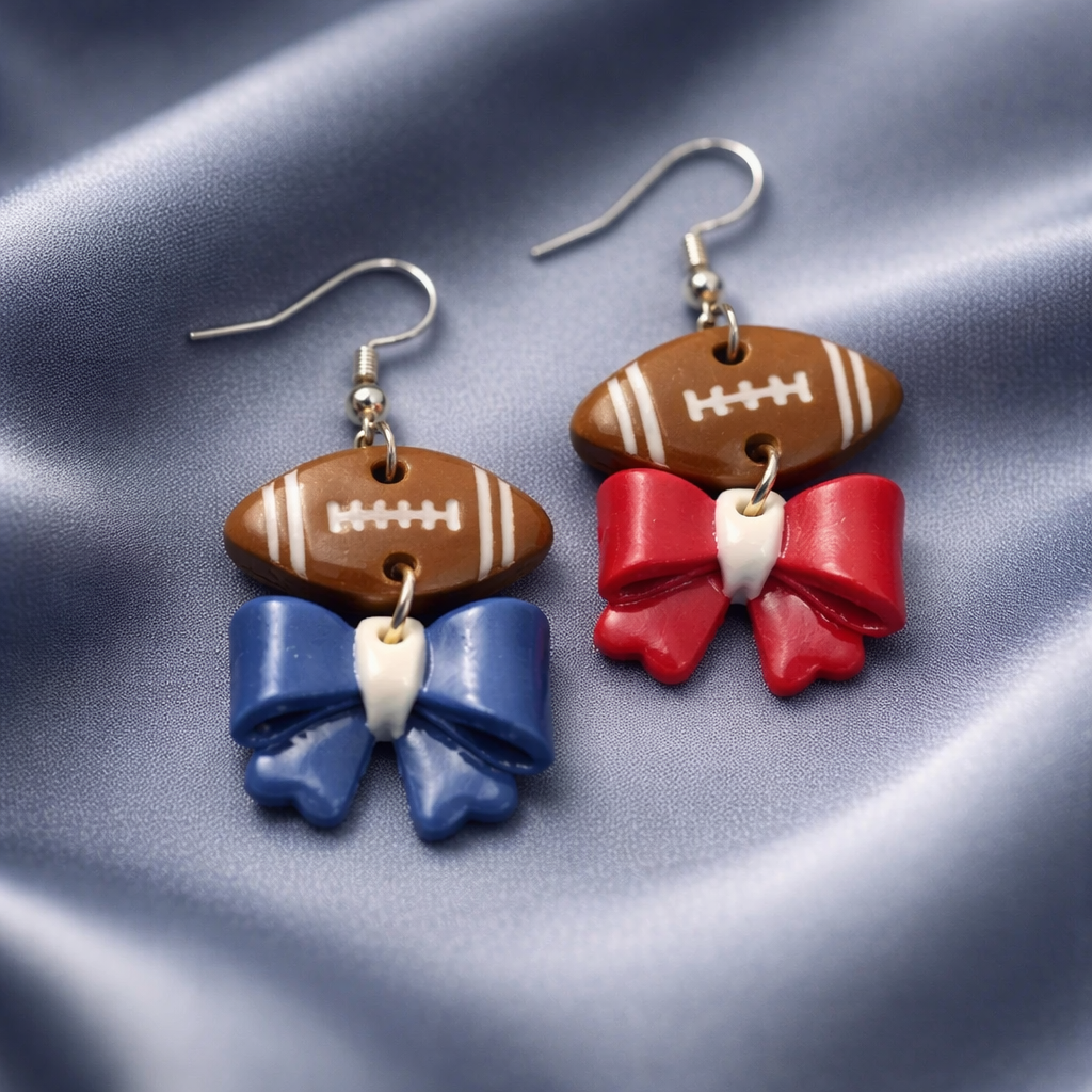 Football Bow Dangles - Image 2