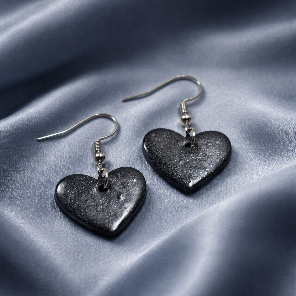 Black Heart Dangles - Image 2