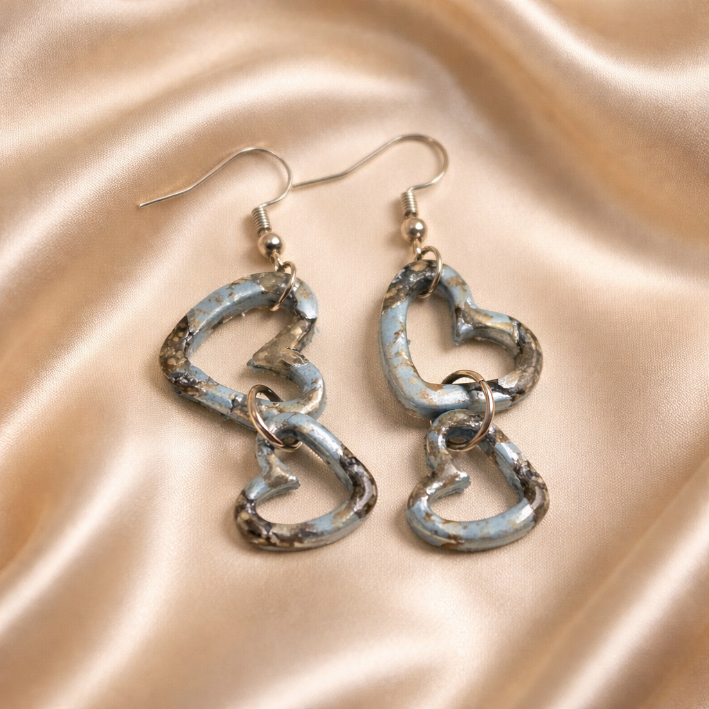 Marbled Heart Dangles - Image 2