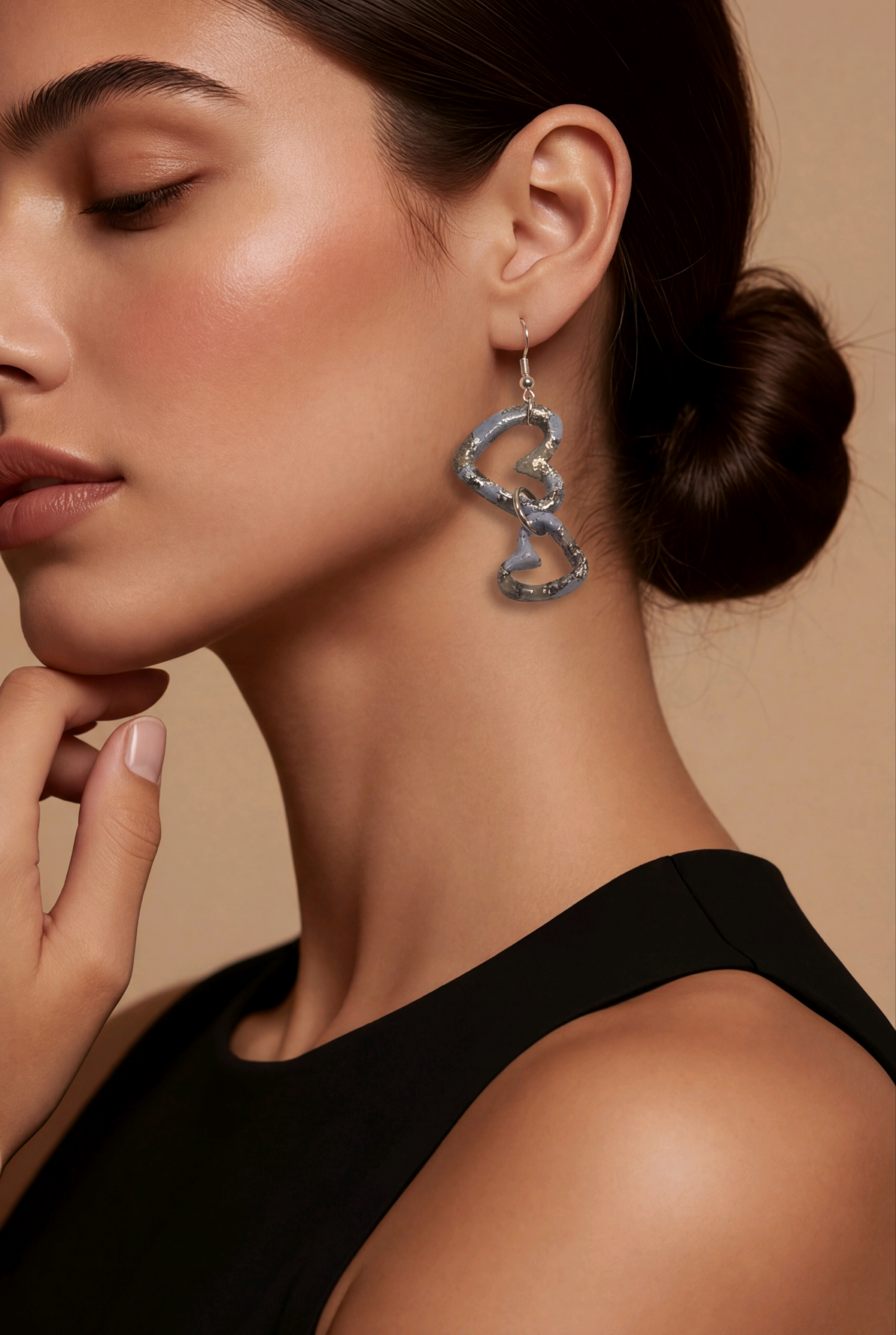 Marbled Heart Dangles - Image 3