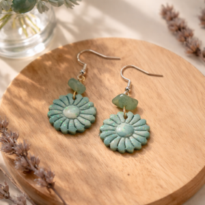Mint Daisy Dangles