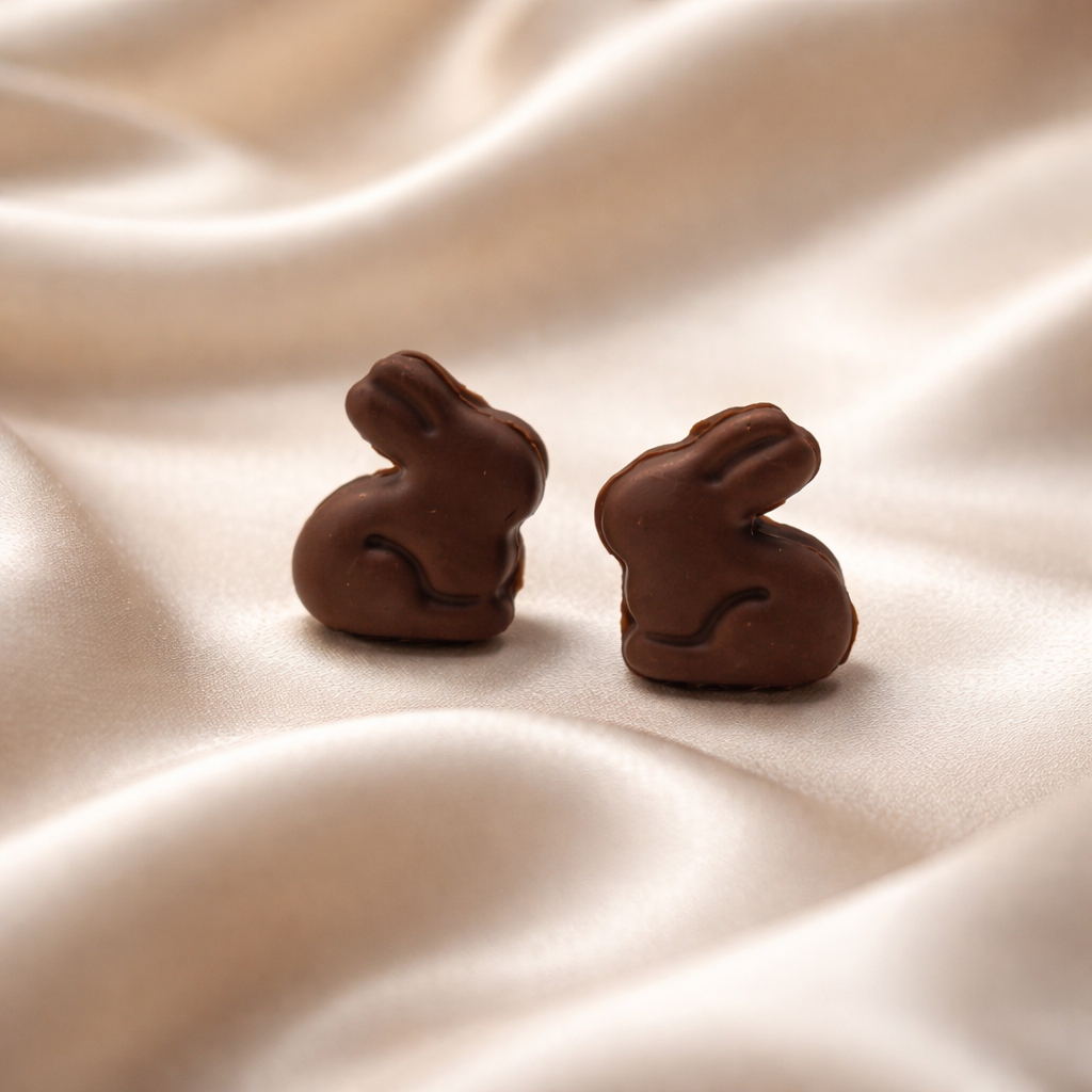 Chocolate Bunny Studs - Image 2