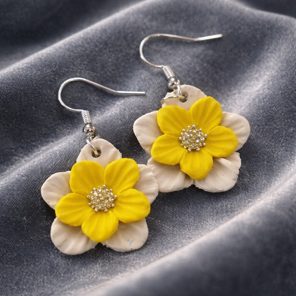 Yellow Daisy Dangles - Image 2